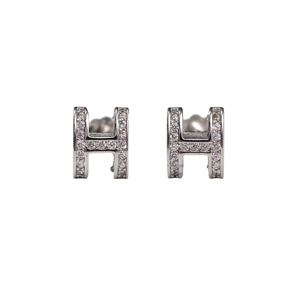 Khuyên tai chữ H đá nhỏ – SP3830