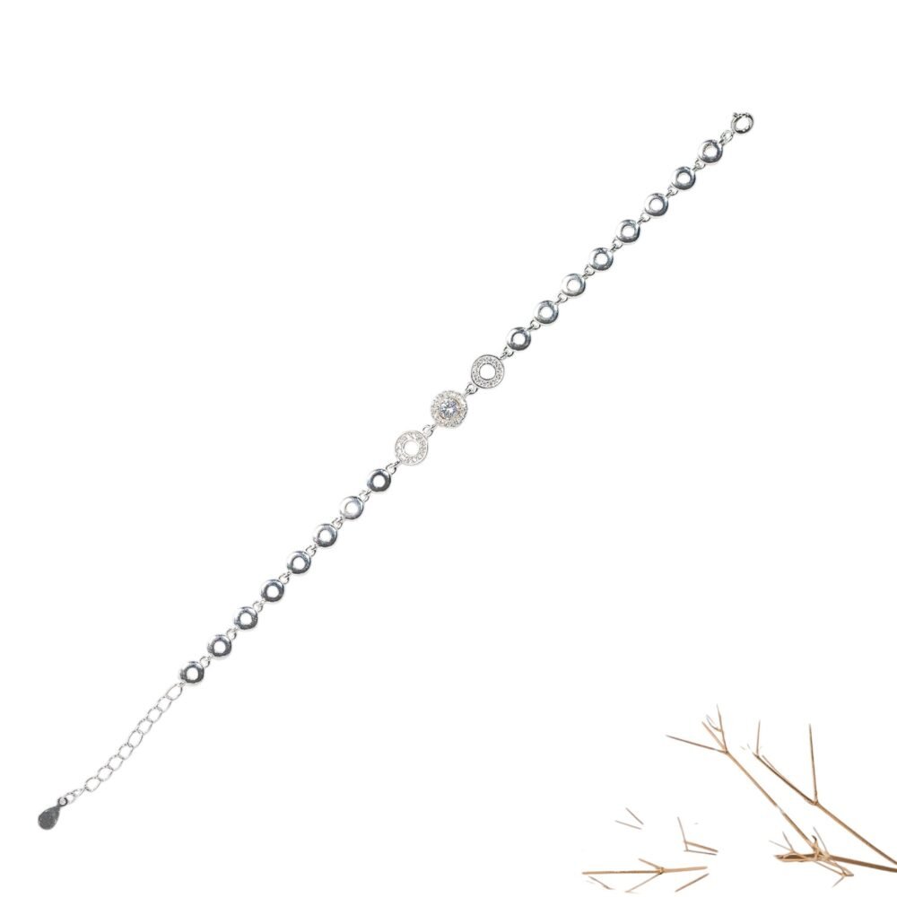 Lắc tay họa tiết tròn đính đá – SP248 - Ảnh 3