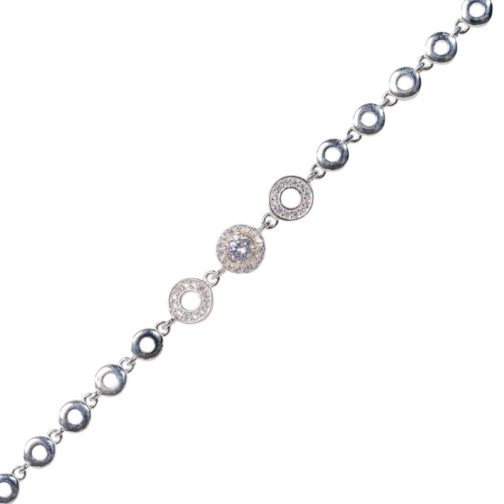 Lắc tay họa tiết tròn đính đá – SP248