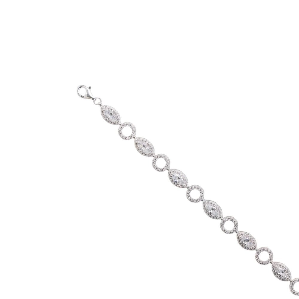 Lắc tay giọt nước & hình tròn đính đá – SP3742 - Ảnh 2