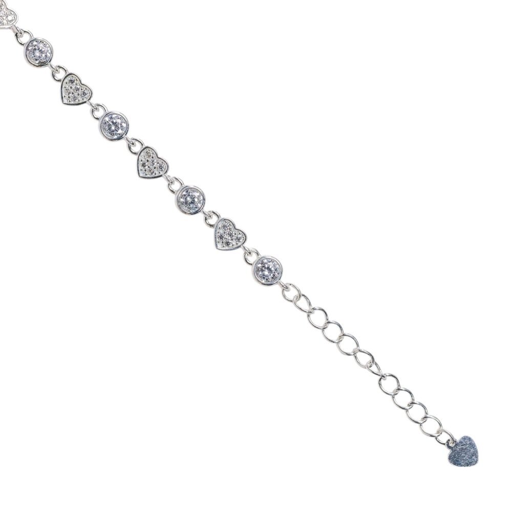 Lắc tay vòng đá tròn nối tim – SP3908 - Ảnh 5