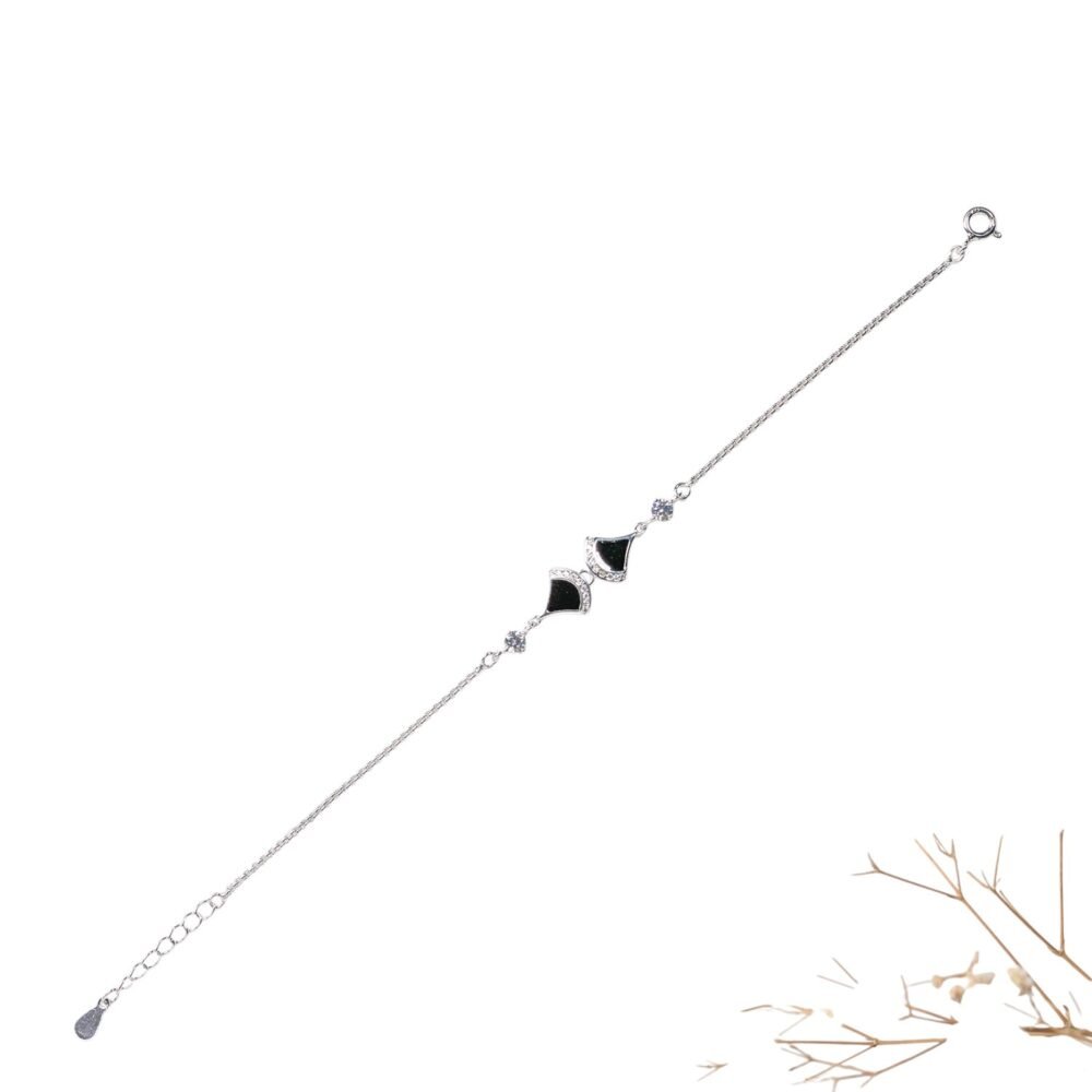 Lắc tay mặt 2 quạt đen – SP424 - Ảnh 2