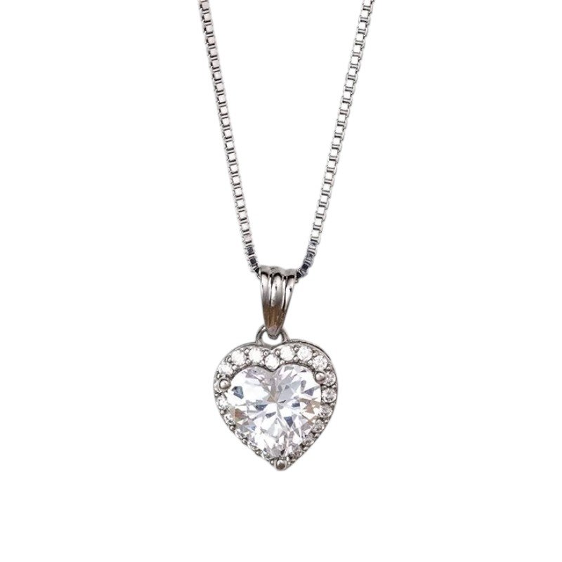 Dây chuyền tim đá nổi – SP2291