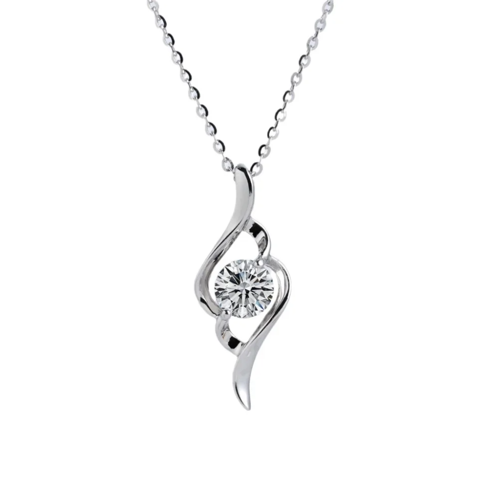 Dây chuyền nữ kim cương Moissanite 0,5 Carat