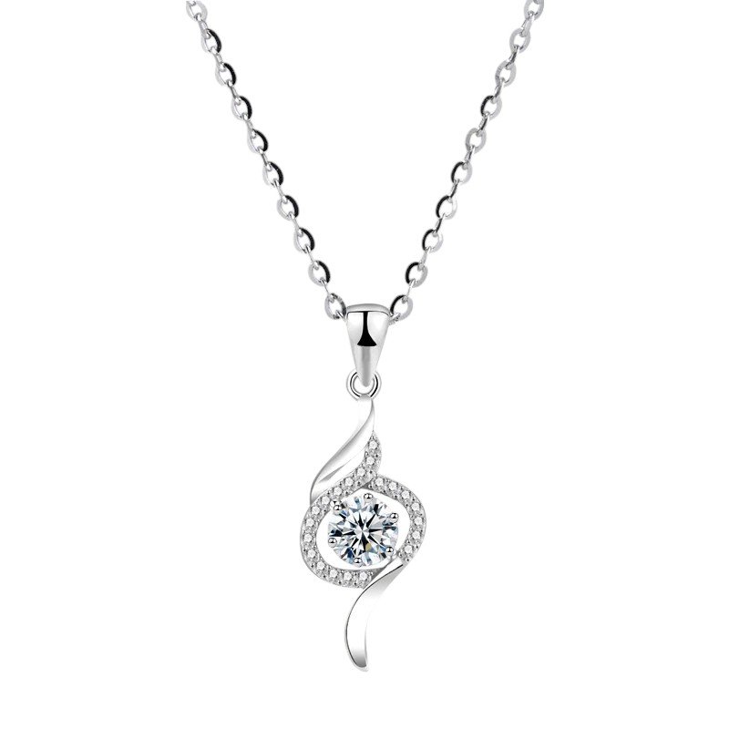 Dây chuyền nữ Kim Cương Moissanite 0,5 Carat