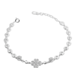 Lắc tay bạc cỏ bốn lá may mắn – 240