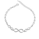 Lắc Tay bạc vô cực đá giọt nước – 3721