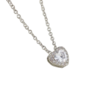 Bộ trang sức bạc S925 trái tim đính zircon – K0002