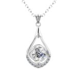 Dây chuyền bạc S925 giọt nước moissanite 💎 – K0006