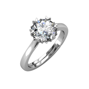 Nhẫn bạc S925 moissanite 1CT 💍 - K0041