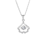 Dây chuyền bạc S925 moissanite pendant lấp lánh – K0068