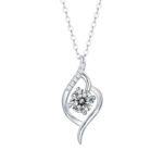 Dây chuyền bạc S925 moissanite trái tim lấp lánh 💎 – K0069