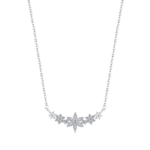 Dây chuyền bạc S925 hoa tuyết đính zircon – K0109