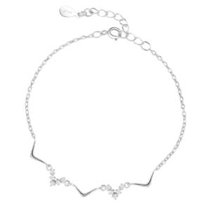 Vòng tay bạc S925 hình học đính đá 💎 - K0114