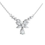 Dây chuyền bạc S925 cánh thiên thần đính zircon – K0116