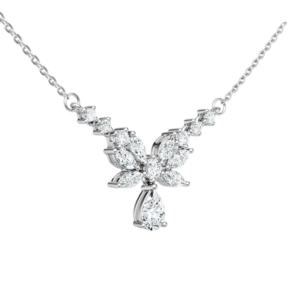 Dây chuyền bạc S925 cánh thiên thần đính zircon - K0116