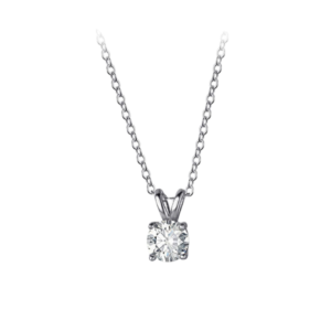 Dây chuyền bạc S925 mặt đá tròn zirconia - K0119