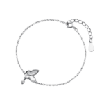 Lắc tay bạc S925 charm bướm đính đá – K0121