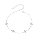 Lắc tay bạc S925 charm bướm đính đá – K0133