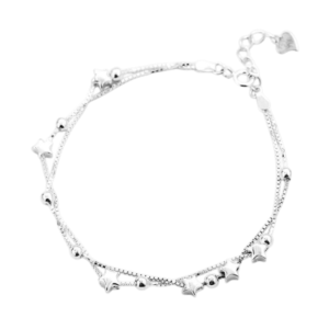 Lắc chân bạc S925 charm ngôi sao - K0135