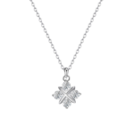 Dây chuyền bạc S925 cỏ 4 lá đính đá – K0150