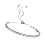 Lắc tay bạc S925 đính đá zircon dây rút – K0155