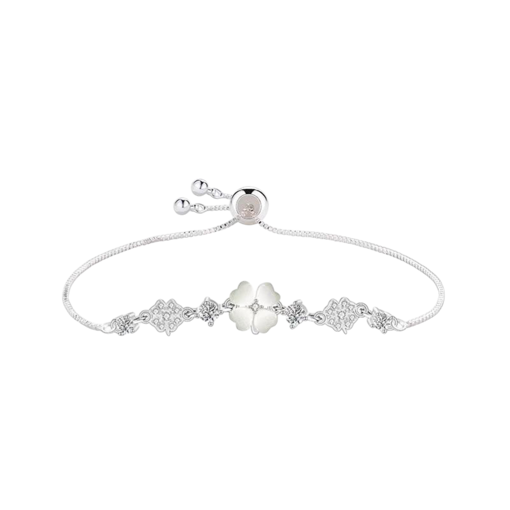 Lắc tay bạc S925 cỏ bốn lá may mắn - K0161