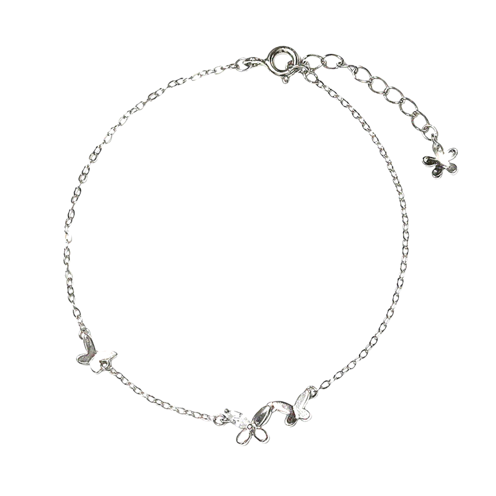 Lắc tay bạc S925 charm bướm thanh lịch - K0168