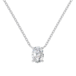 Dây chuyền bạc S925 đá Oval thanh lịch – K0169