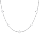 Dây chuyền bạc S925 cỏ bốn lá may mắn – K0174