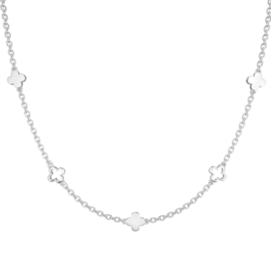 Dây chuyền bạc S925 cỏ bốn lá may mắn - K0174