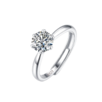 Nhẫn bạc S925 đá tròn solitaire 💍✨ – K0190