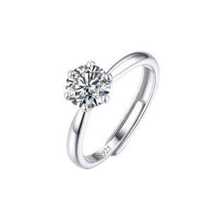 Nhẫn bạc S925 đá tròn solitaire 💍✨ - K0190