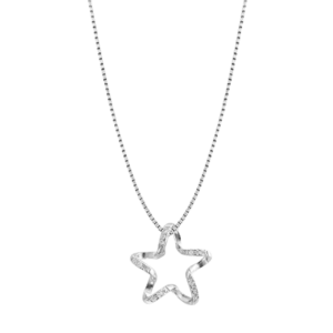 Dây chuyền bạc S925 ngôi sao đính đá ✨ - K0192