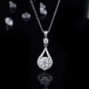 Dây chuyền bạc S925 giọt nước đính đá ✨ - K0193
