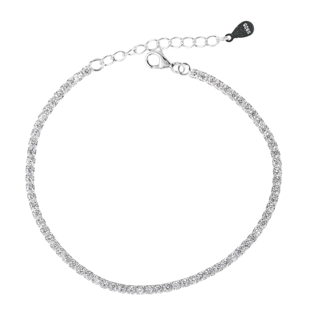 Lắc tay Bạc KFJ dây full đá nhỏ 2,5mm - 1411