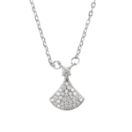 Dây chuyền bạc họa tiết quạt độc đáo – 3854