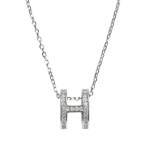 Dây chuyền bạc chữ thanh lịch - 3855