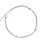 Lắc tay bạc nữ xi ba hình cầu nhỏ đơn giản mà đẹp – 3860