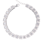 Lắc tay bạc S925 chuỗi đá vuông – 46