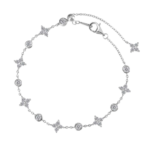 Lắc tay bạc S925 Ngôi Sao Đính Đá CZ – K0197