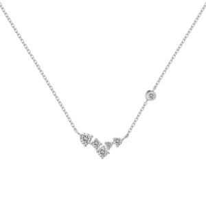Dây chuyền bạc S925 Cụm Đá CZ Tinh Tế - K0198