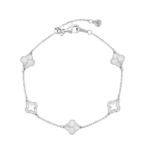 Lắc tay bạc S925 Chuỗi Cỏ Bốn Lá – K0199