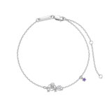 Lắc tay bạc S925 Hoa Hồng Đính Đá – K0208