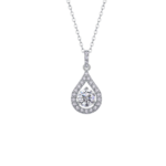 Dây chuyền bạc S925 Moissanite Giọt Nước – K0210