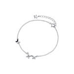 Lắc tay bạc S925 bướm và hoa nhỏ – K0224